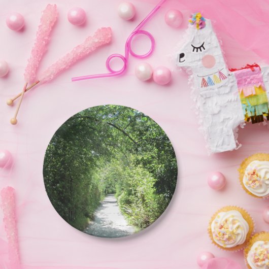 Wandelpad met Griekenland Papieren Bordje (Feest)