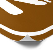 Wandelpad met kampeerbordje poster (Hoek)