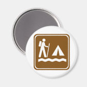 Wandelpad met Lakeside Camping Highway Sign Magneet (Voorkant / Achterkant)