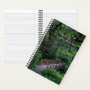 Wandelpad naar het bos John Muir citaat Notitieboek