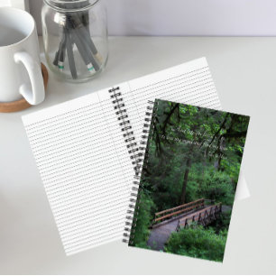 Wandelpad naar het bos John Muir citaat Notitieboek