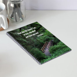 Wandelpad naar het bos John Muir citaat Notitieboek
