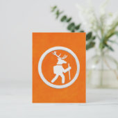Wandelpadmarkering met Hert Briefkaart (Staand voorkant)