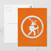 Wandelpadmarkering met Hert Briefkaart (Voorkant / Achterkant)