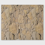 Wandelpapier met tan Stone Wall Cadeaupapier (Vlak)