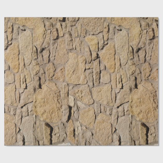 Wandelpapier met tan Stone Wall Cadeaupapier (Vlak)