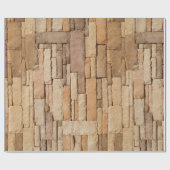 Wandelpapier met tan Stone Wall Cadeaupapier (Vlak)