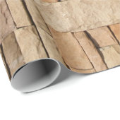Wandelpapier met tan Stone Wall Cadeaupapier (Rol Hoek)