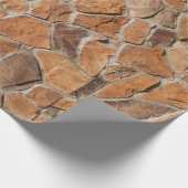 Wandelpapier met tan Stone Wall Cadeaupapier (Hoek)