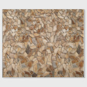 Wandelpapier met tan Stone Wall Cadeaupapier (Vlak)
