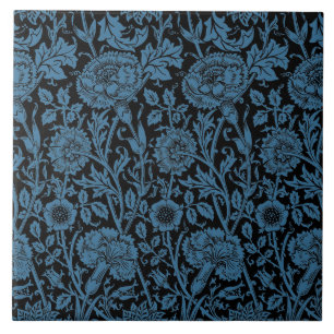 Wandelpapier voor roze en Roos William Morris 1890 Tegeltje