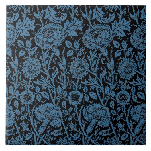 Wandelpapier voor roze en Roos William Morris 1890 Tegeltje (Voorkant)