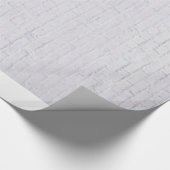 Wandelpapier voor witte bakstenen cadeaupapier (Hoek)