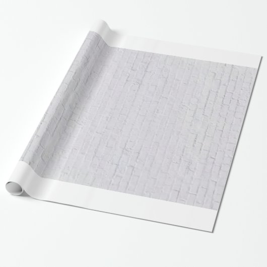 Wandelpapier voor witte bakstenen cadeaupapier (Uitgerold)