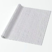 Wandelpapier voor witte bakstenen cadeaupapier (Uitgerold)