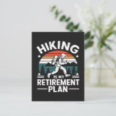 Wandelpensioenplan Grappige Spreuk Briefkaart (Staand voorkant)