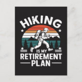 Wandelpensioenplan Grappige Spreuk Briefkaart (Voorkant)