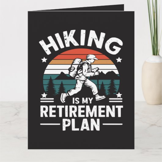 Wandelpensioenplan Grappige Spreuk Kaart (Voorkant)
