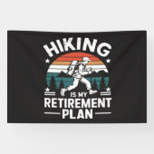 Wandelpensioenplan Grappige Spreuk Spandoek (Horizontaal)