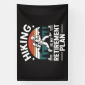 Wandelpensioenplan Grappige Spreuk Spandoek (Verticaal)