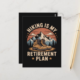 Wandelpensioenplan grappige uitdrukking briefkaart