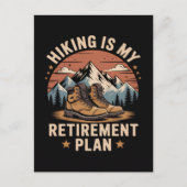Wandelpensioenplan grappige uitdrukking briefkaart (Voorkant)