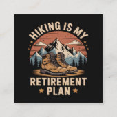 Wandelpensioenplan grappige uitdrukking informatiekaartje (Achterkant)