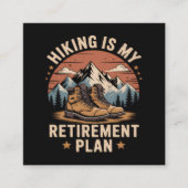 Wandelpensioenplan grappige uitdrukking informatiekaartje (Voorkant)