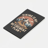 Wandelpensioenplan grappige uitdrukking post-it® notes (Schuin)
