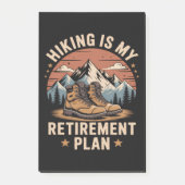 Wandelpensioenplan grappige uitdrukking post-it® notes (Voorkant)