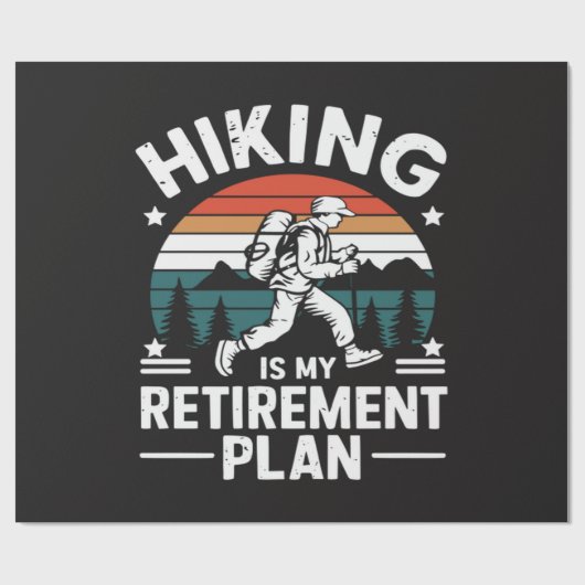 Wandelpensioenplan Grappige Uitspraak Cadeaupapier (Vlak)