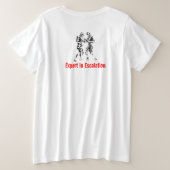 Wandelpoedervat Grote Maat T-shirt (Design achterkant)