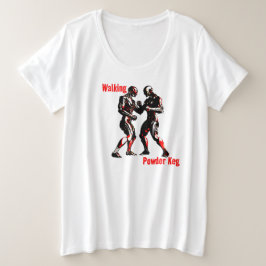 Wandelpoedervat Grote Maat T-shirt