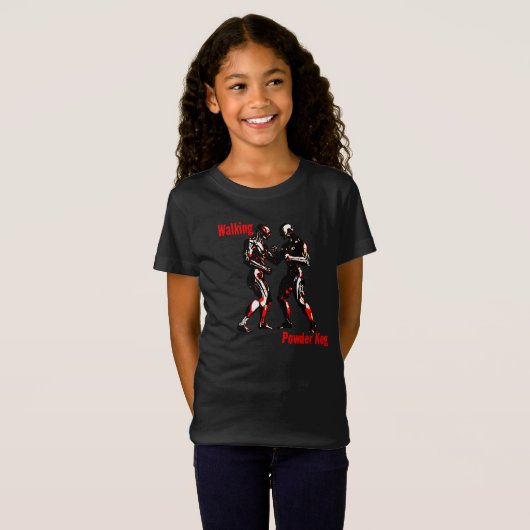 Wandelpoedervat T-shirt (Voorkant volledig)