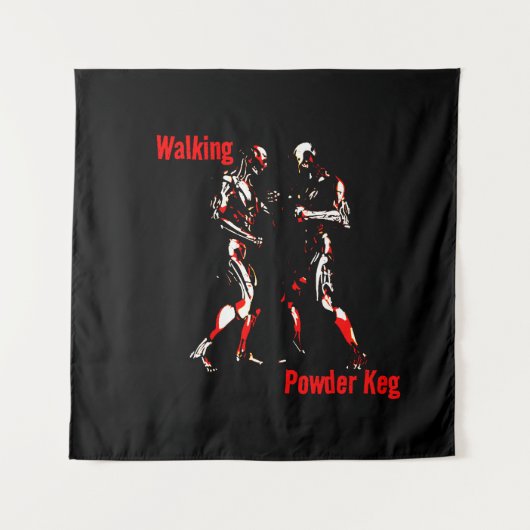 Wandelpoedervat Wandkleed (Voorkant)