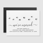 Wandelpootafdrukken Bewegende nieuwe adresmagneet (Voorkant / Achterkant)