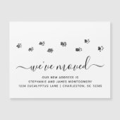 Wandelpootafdrukken Bewegende nieuwe adresmagneet (Voorkant)