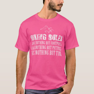 Wandelregels Grappig Wandelen Liefhebber Sarcastis T-shirt