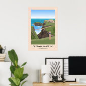 Wandelroute Causeway Coast Way Reisposter Poster (Thuiskantoor)