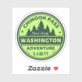 wandelroute Chinookpas Californië Sticker (Vel)