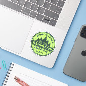 wandelroute Chinookpas Californië Sticker (Laptop met iPhone)
