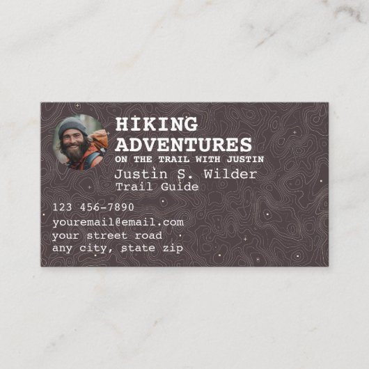 Wandelroute gids visitekaartje (Voorkant)