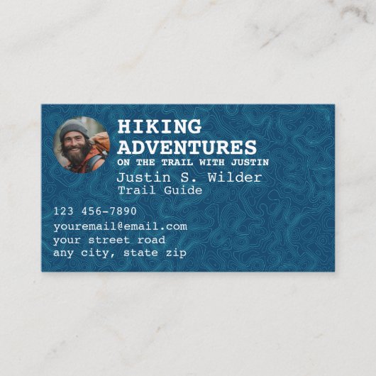 Wandelroute gids visitekaartje (Voorkant)