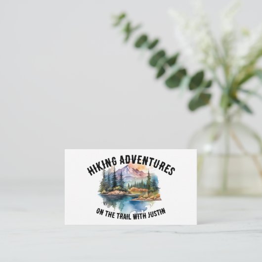 Wandelroute gids visitekaartje (Staand voorkant)