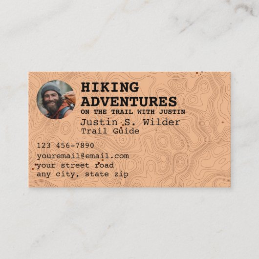 Wandelroute gids visitekaartje (Voorkant)