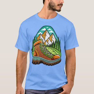 wandelschoen eenvoudig Graphic T-shirt