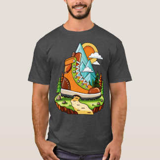 wandelschoen minimalistisch t-shirt