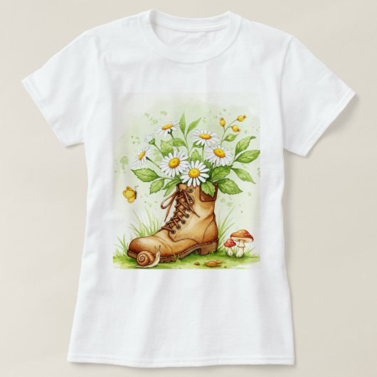 Wandelschoen T-shirt (Design voorkant)