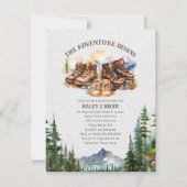 Wandelschoenen Adventure Neutral Baby shower Kaart (Voorkant)