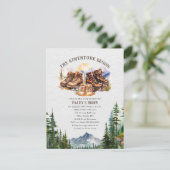 Wandelschoenen Adventure Neutral Baby shower Kaart (Staand voorkant)